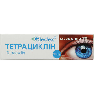 Тетрациклин мазь глаз. 1% (10мг/г) туба 10г