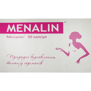 Меналін капсули для природнього відновлення балансу гормонів упаковка 30 шт