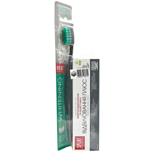 Набор SPLAT(Сплат) Зубная щетка Professional Whitening жесткая + Зубная паста Отбеливающая Плюс 40 мл