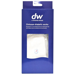 Носки ортопедические (диабетические) DIAWIN (Диавин) Chitosan с хитозана для людей с диабетом размер M цвет white белый 1 пара