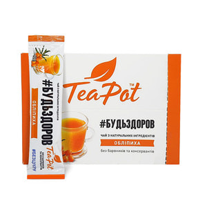 Чай облепиховый концентрированный TeaPot (ТиПот) в стиках по 20 г 9 шт