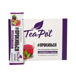 Чай смородина, гуарана концентрированный TeaPot (ТиПот) в стиках по 20 г 9 шт