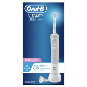 Зубна щітка електрична ORAL - B (Орал-бі) Vitality (Віталіті) D100.413.1 Sensitive Clean тип 3710 колір white