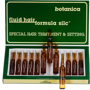 Средство для волос Плацент формула Силк Ботаника для восстановление поврежденных и секущихся волос в ампулах по 10 мл 12 шт