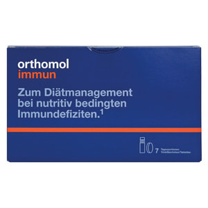 Ортомол Иммун (Orthomol Immun) витаминный комплекс для укрепления иммунитета питьевая бутылочка + таблетки на курс приема 7 дней