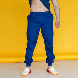 Джоггеры (штаны) медицинские цвет синий мужские размер 50