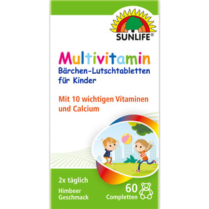 Вітаміни SUNLIFE (Санлайф) Multivitamin Baby Bаrchen-Lutschtabletten Мультивітамін для малюків таблетки для розсмоктування 60 шт
