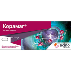Корамаг капсули для підтримки роботи серцево-судинної системи 6 блістерів по 10 шт