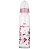 Пляшечка для годування BABY-NOVA (Бебі нова) Декор скляна для дівчинки колір в асортименті 240 мл