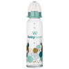 Пляшечка для годування BABY-NOVA (Бебі нова) Декор склянна для хлопчика колір в асортименті 240 мл