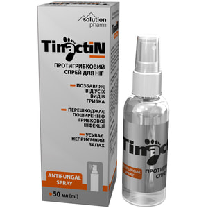 Спрей для ног противогрибковый TINACTIN (Тинактин) флакон 50 мл Soluthion Pharm
