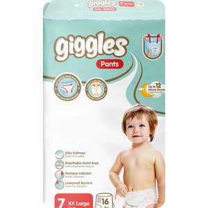 Подгузники-трусики для детей GIGGLES (Гигглс) XL от 17+ кг 16 шт