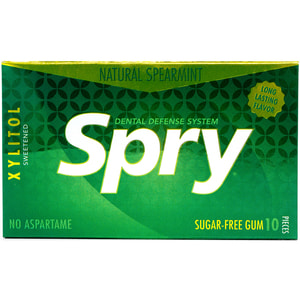 Жевательная резинка SPRY (Спрай) натуральная с мятой и ксилитом упаковка 10 шт
