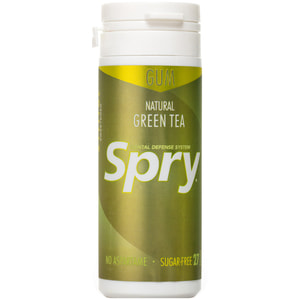 Жевательная резинка SPRY (Спрай) натуральная с зеленым чаем и ксилитом упаковка 27 шт
