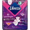 Прокладки гигиенические женские LIBRESSE (Либресс) Goodnight Ultra X-Large 8 шт