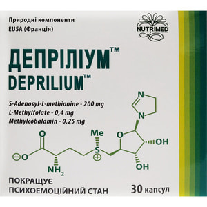 Депріліум капсули для нормалізації психоемоційного стану 3 блістера по 10 шт