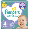 Подгузники для детей PAMPERS Active Baby (Памперс Актив Бэби) Maxi (Макси) 4 от 9 до 14 кг 46 шт