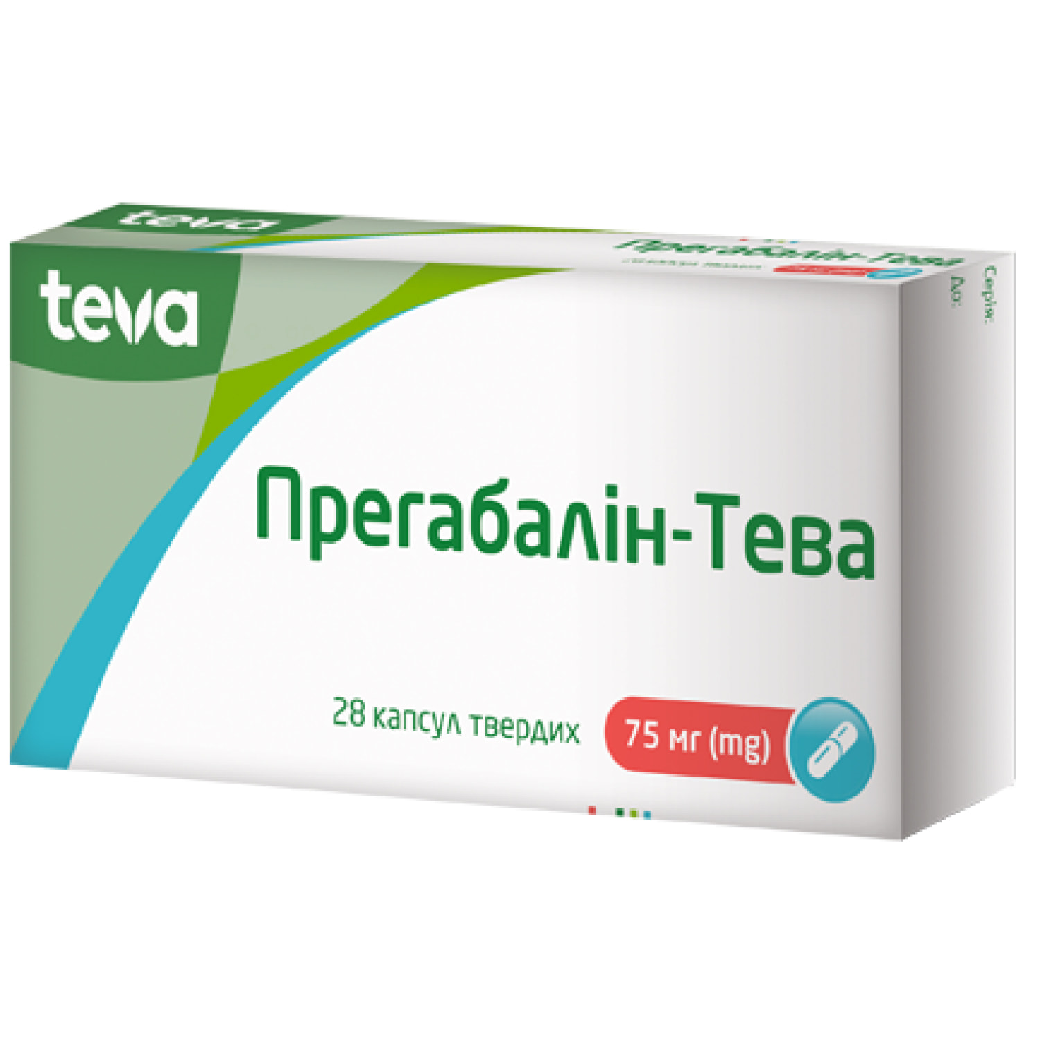 Прегабалин-Тева капсулы твердые по 75 мг 2 блистера по 14 шт  (5550003796134) Плива (Хорватия) - инструкция, купить по низкой цене в  Украине | Аналоги, отзывы - МИС Аптека 9-1-1