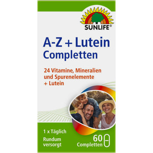 Витамины SUNLIFE (Санлайф) A-Z + Lutein Completten каплети 60 шт