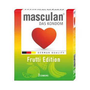 Презервативи латексні MASCULAN (Маскулан) Frutti Edition кольорові ароматизовані 3 шт