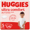 Підгузки для дітей HUGGIES (Хагіс) Ultra Comfort Unisex Jumbo (Ультра комфорт унісекс джамбо) 5 від 11 кг до 25 кг 42 шт