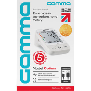 Измеритель (тонометр) артериального давления GAMMA (Гамма) модель 4Gen Optima автоматический