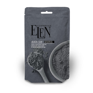Глина чорна косметична ELEN COSMETICS (Елен косметикс) з активованим вугіллям та екстрактом алое вера 40 г
