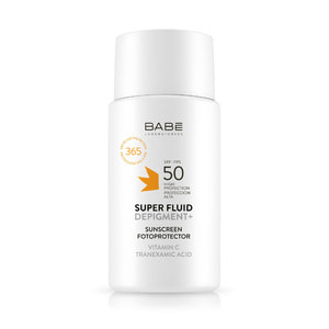 Флюїд супер для обличчя BABE LABORATORIOS (Бабе Лабораторіос) сонцезахисний депігмент з транексамовою кислотою і вітаміном С SPF 50 50 мл