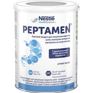 Продукт специального диетическо го применения NESTLE (Нестле) Peptamen (Пептамен) для энтерального применения с 10-ти лет 400 г NEW