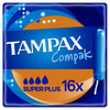 Тампони жіночі TAMPAX (Тампакс) Compak (Компакт) Super Plus Duo (Супер Плюс Дуо) з аплікатором 16 шт