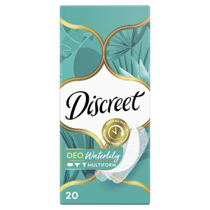 Прокладки ежедневные DISCREET (Дискрит) Deo Water Lily Multiform Single (Део вотер лил мультиформ сингл) гигиенические женские 20 шт