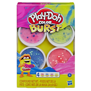Набор пластилина детского PLAY-DOH (Плей-До) Взрыв цвета в баночках 4 шт Е6966