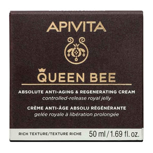 Крем для лица APIVITA (Апивита) QUEEN BEE насыщенной текстуры для комплексного антивозрастного и регенерирующего действия 50 мл