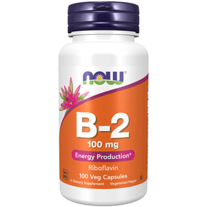 Вітамін ВБ-2 NOW (Нау) B-2 100 mg загальнозміцнювальної дії таблетки флакон 100 шт