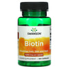 Биотин 5000 мкг SWANSON (Свенсон) Biotin 5000 mcg капсулы помогают питать волосы, кожу и ногти флакон 100 шт