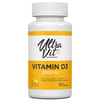 Витамин D3 2000 МЕ VPLAB (ВПЛаб) UltraVit (Ультравит) Vitamin D3 2000 IU капсулы флакон 180 шт