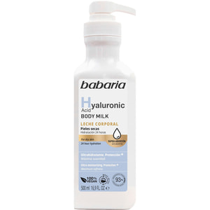 Молочко для тела BABARIA (Бабария) с гиалуроновой кислотой 500 мл