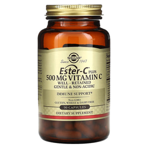 Эстер-С плюс витамин С SOLGAR (Солгар) Ester-C Plus 500 mg Vitamin C капсулы по 500 мг флакон 90 шт