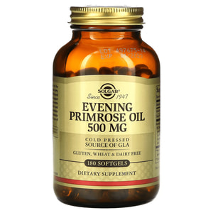Масло Примулы вечерней SOLGAR (Солгар) Evening Primrose oil - 500 mg капсулы по 500 мг флакон 180 шт