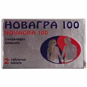 Новагра 100 табл. в/о 100мг №2
