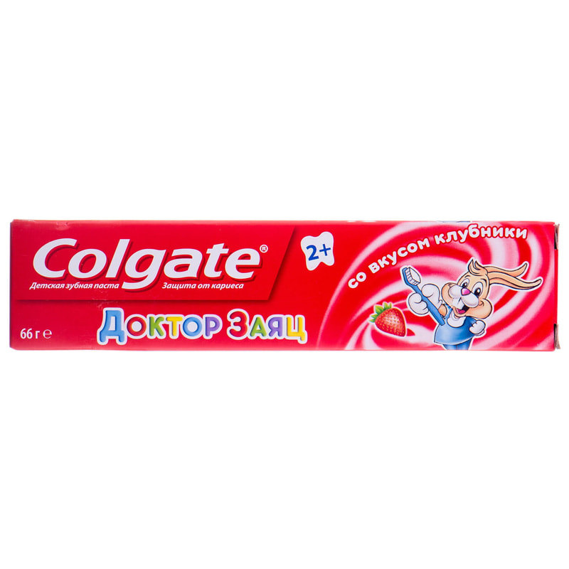 Зубная паста детская COLGATE Доктор Заяц с клубникой 50 мл (4606144005374)