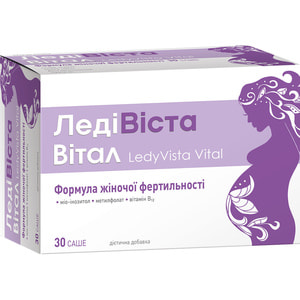 Ледівіста Вітал формула жіночої фертильності в саше 5000 мг 30 шт