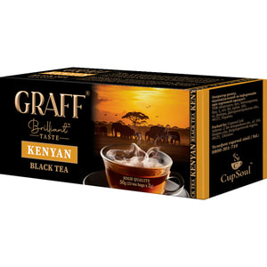 Чай черный GRAFF (Граф) Kenyan Кенийский в фильтр-пакетах по 2 г 25 шт