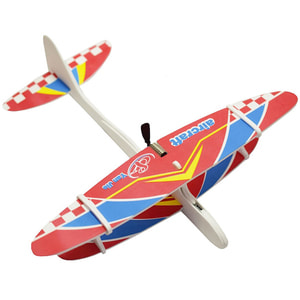 Літак-планер з пропелером розмір 28 см кольори в асортименті
