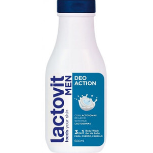 Гель для душу для чоловіків LACTOVIT (Лактовіт) Deoaction 500 мл