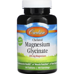 Магнію гліцинат хелатний CARLSON (Карлсон) Chelated magnesium glycinate таблетки 90 шт