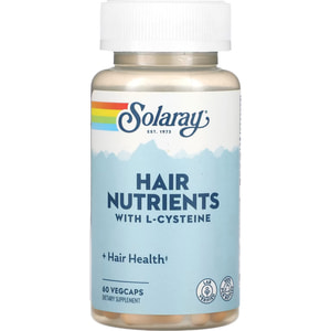 Питательные вещества для волос SOLARAY (Солорай) Hair Nutrients капсулы для поддержания здоровья волос и общего состояния здоровья флакон 60 шт