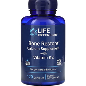 Відновлення кісток LIFE EXTENSION (Лайф Екстеншн) Calcium supplement with vitamin K2 Кальцій з вітаміном К2 капсули флакон 120 шт