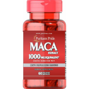 Мака экстракт для мужчин PURITAN'S PRIDE (Пуританс Прайд) Maca extract for men 1000 мг (mg) капсулы быстрого действия 60 шт