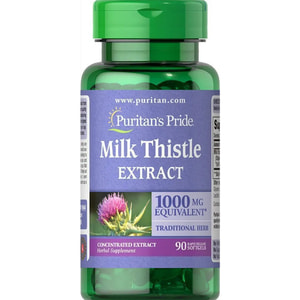 Расторопша PURITAN'S PRIDE (Пуританс Прайд) Milk Thistle 1000 мг (mg) капсулы гелевые 90 шт